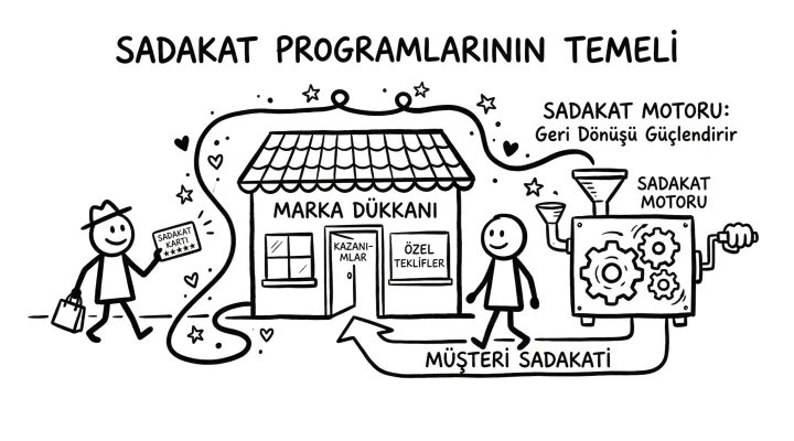 Sadakat programlarının temeli: marka dükkânı, sadakat kartı ve geri dönüşü güçlendiren sadakat motoru