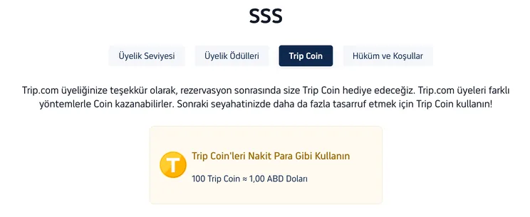 Trip Coin açıklaması